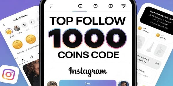 top follow 1000 coins code today